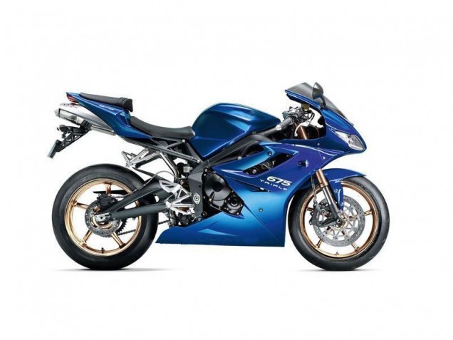 Blau 2009-2012 Daytona 675 Triple Motorrad Verkleidung