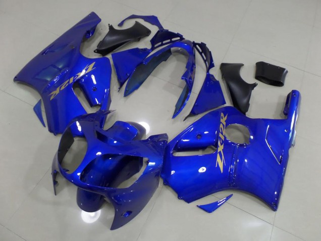 Blau mit goldenem Aufkleber 2000-2001 ZX12R Motorrad Verkleidung