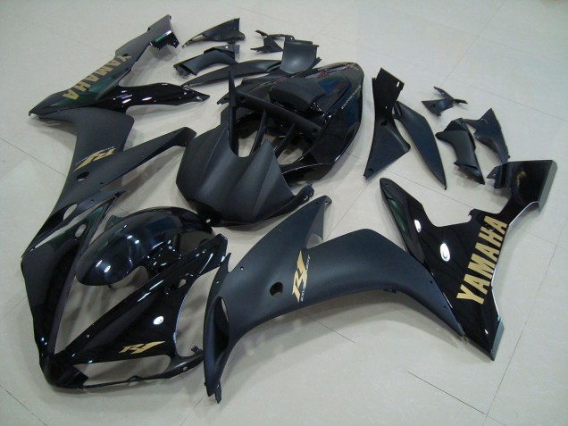 Schwarz Mattgold 2004-2006 YZF R1 Motorrad Verkleidung