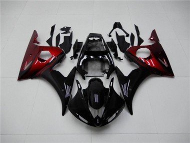 Schwarz Rot 2003-2005 YZF R6 Motorrad Verkleidung